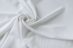 ткань белая костюмная шерсть костюмно-плательная шерсть однотонная белая Италия