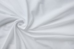ткань костюмно-плательный полиэстер белого цвета Италия