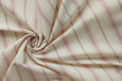 ткань рубашечный хлопок в розовую полоску Италия