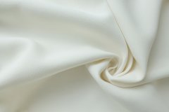 ткань шелковое кади молочного цвета Италия