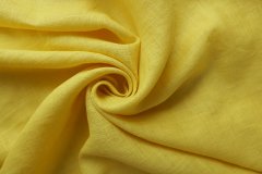 ткань костюмно-плательный желтый лен Италия