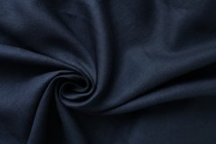 ткань темно-синий лен костюмно-плательный Италия