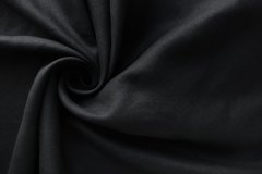 ткань черный лен (костюмный) Италия