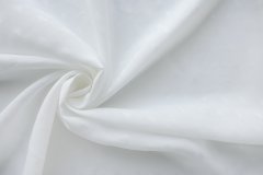 ткань белый батист с сердечками (жаккард) Италия