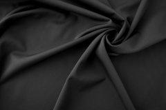 ткань костюмная черная шерсть Италия
