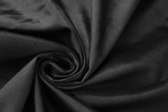 ткань черный бархат стрейч (отрез 0.85 м) Италия