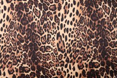 ткань шелковый сатин леопард Италия
