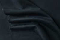 ткань двухслойная двусторонняя шерсть с кашемиром темно-синяя