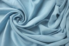 ткань плательный лен пыльно-голубой Италия