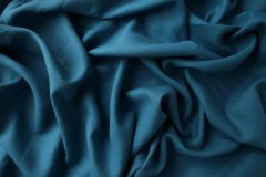 ткань лен темно-голубой Италия