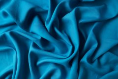 ткань лен ярко-голубой Италия