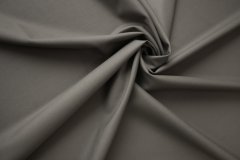 ткань серо-кофейная костюмная шерсть с эластаном Италия