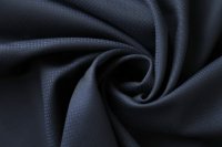 ткань костюмная шерсть темно-синяя с жаккардовым рисунком
