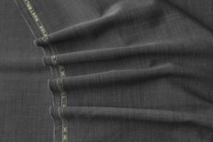 ткань костюмная шерсть серый меланж с лоском Италия