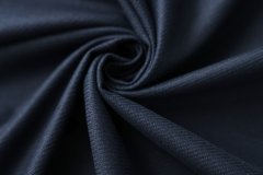 ткань синяя шерсть саржевого плетения Италия