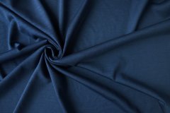 ткань синий трикотаж с шелком (отрез 1.45 м) Италия