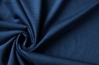 ткань трикотаж синего цвета из шерсти с шелком