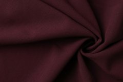 ткань креповая шерсть бордового цвета (отрез 0.80 м) Италия