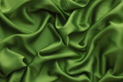 ткань сатин травяного цвета Италия