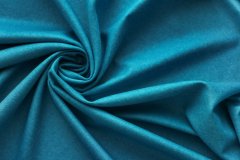 ткань двусторонний кашемир ярко-голубой Италия