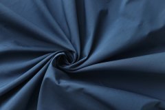 ткань рубашечный хлопок с шёлком синего цвета Италия