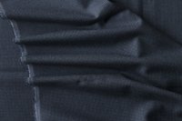 ткань костюмная шерсть темно-синего цвета  гусиная лапка