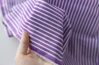 ткань фиолетовый хлопок в белую полоску