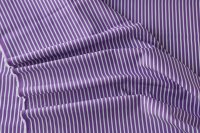 ткань фиолетовый хлопок в белую полоску
