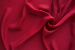 ткань шифон красный (алый) натуральный шёлк Италия
