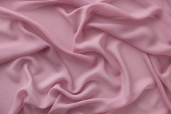 ткань шёлковый крепшифон розового цвета Италия