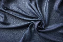 ткань шелк с люрексом (цвет темно-синий) Италия