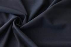 ткань костюмная шерсть синяя Италия