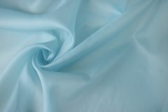 ткань шелк органза голубая Италия