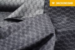 ткань шелковая двухсторонняя пальтовая ткань пальтовые шелк иные серая Италия