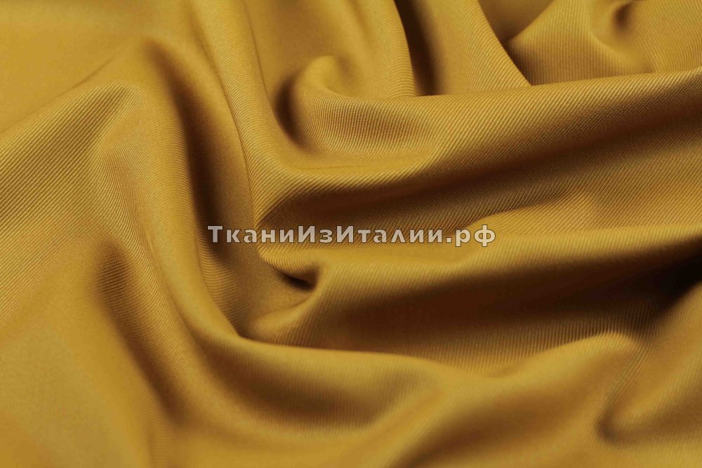 ткань шерсть саржевого плетения, костюмно-плательная шерсть однотонная коричневая Италия