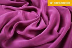 ткань крепдешин фуксия крепдешин шелк однотонная розовая Италия