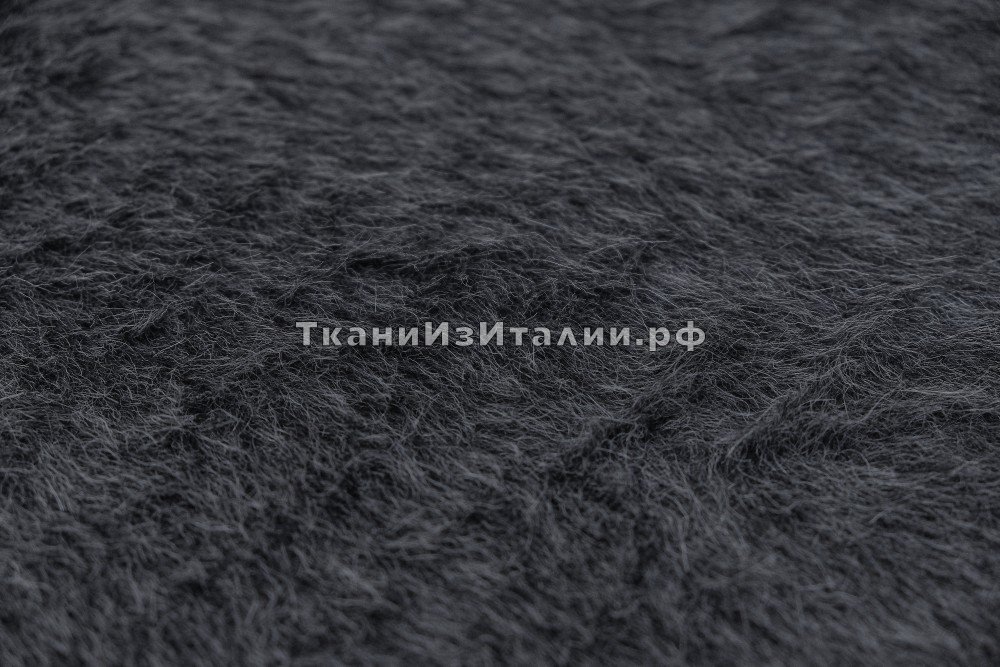 ткань пальтовая альпака с шерстью серого цвета, пальтовые альпака однотонная серая Италия