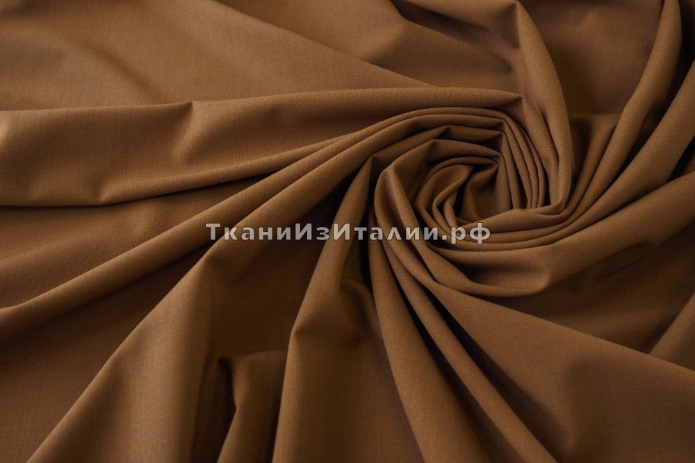 ткань костюмно-плательная шерсть цвета кэмэл с карамельным оттенком, костюмно-плательная шерсть однотонная коричневая Италия