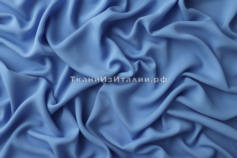 ткань крепдешин лилово-голубой (серенити), Италия